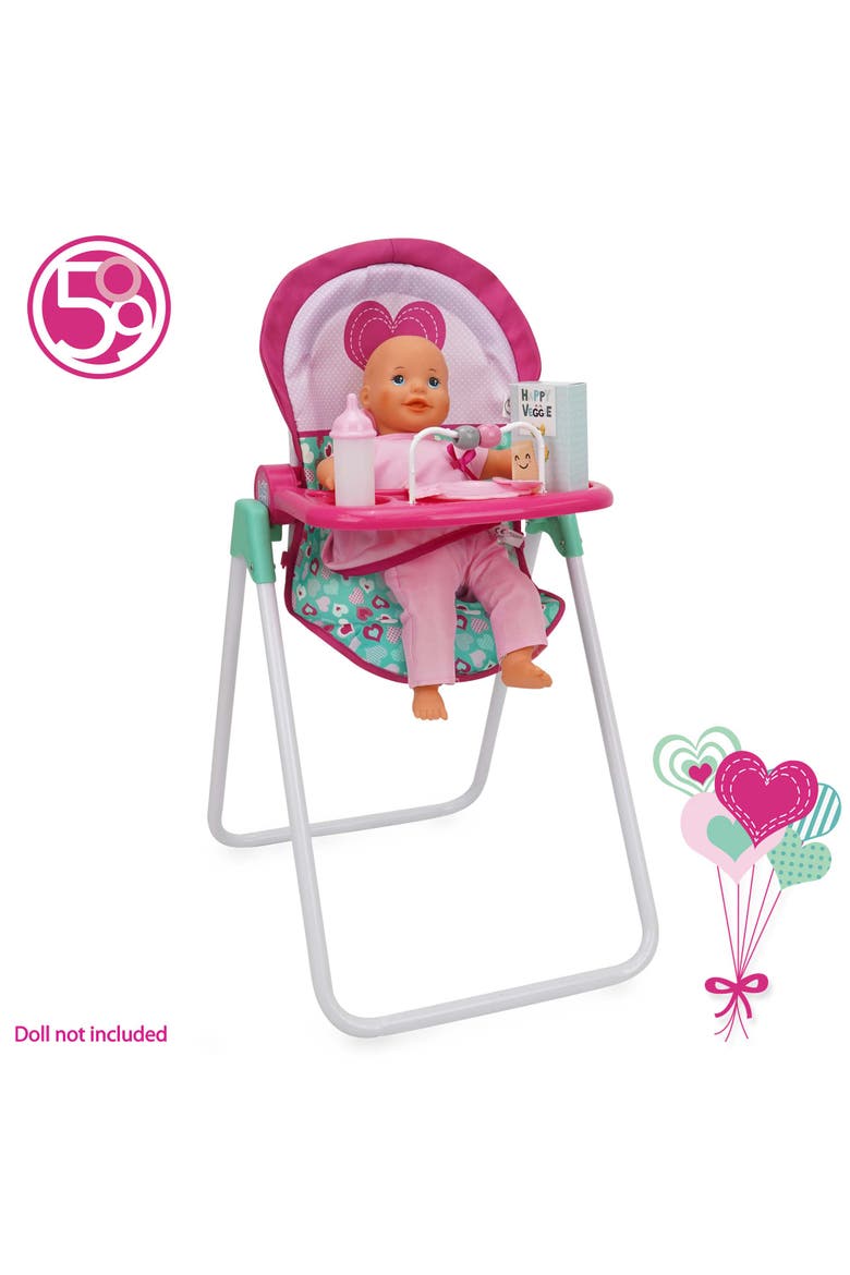 Foodie Doll Heart Highchair, Alternate, color, Multicolored