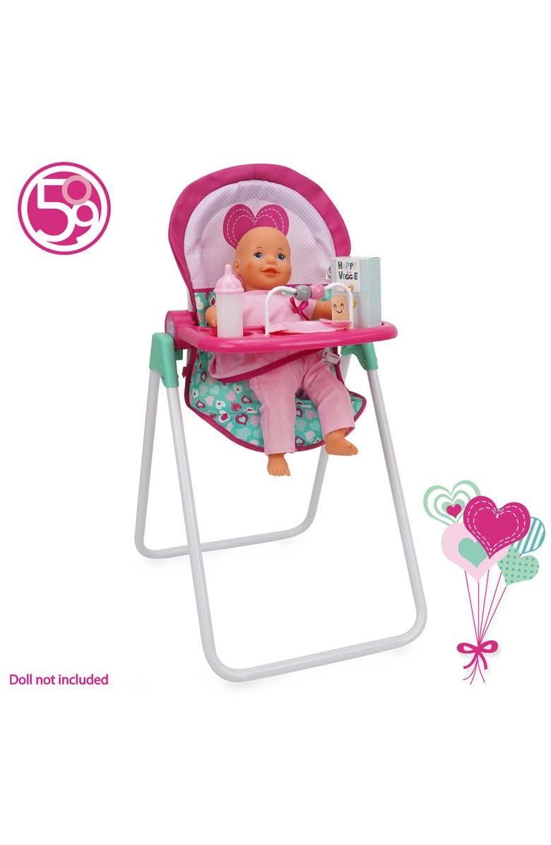 509 Crew Foodie Doll Heart Highchair, Alternate, color, Multicolored