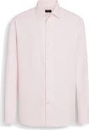 ZEGNA Cashco Cotton & Cashmere Oxford Button-Up Shirt