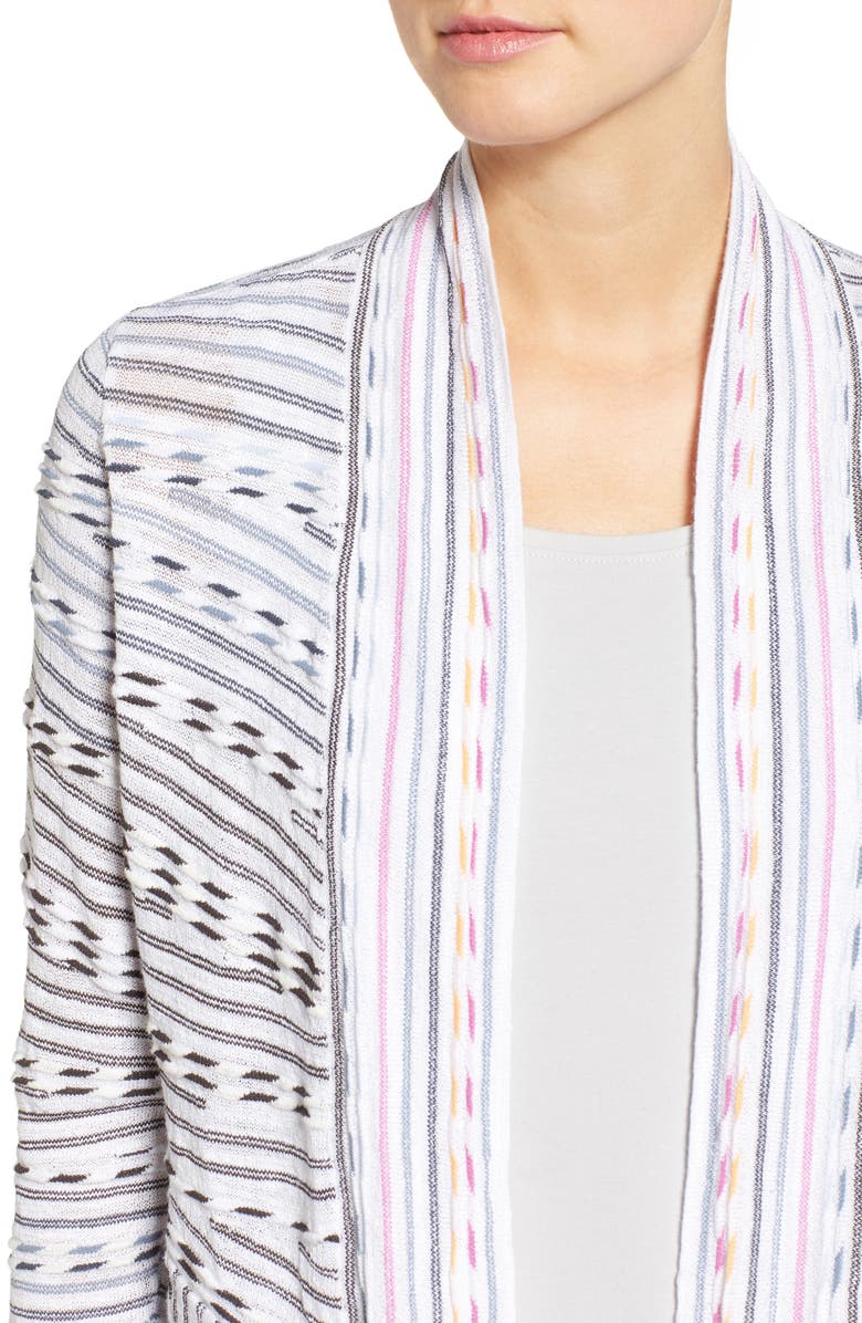 NIC+ZOE Maze Meadows Stripe Cardigan, Alternate, color, 