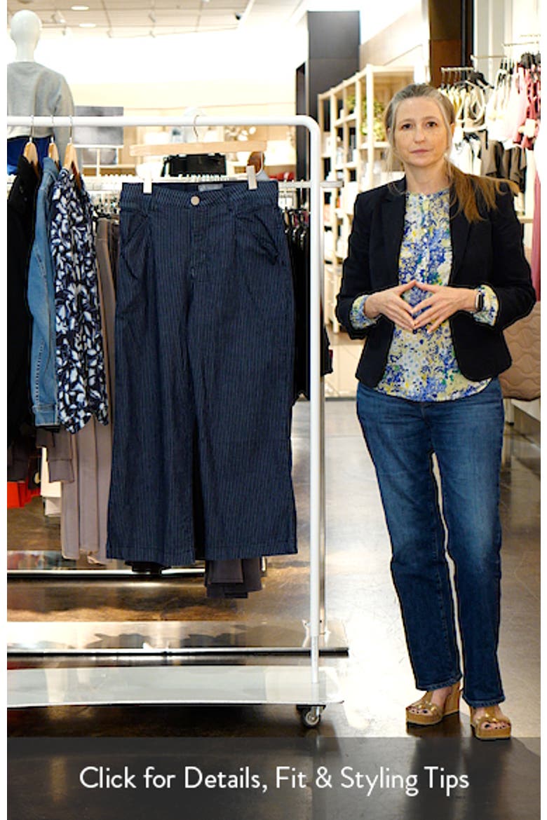 Wyatt Skyrise Stripe V-Pocket Ankle Wide Leg Jeans video