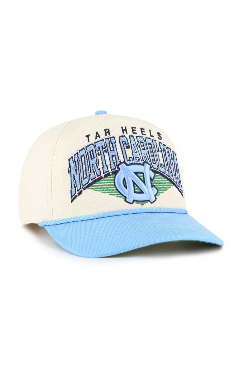 '47 Men's '47 Natural North Carolina Tar Heels Pomona Two-Tone Rope Hitch Adjustable Hat, Alternate, color, 
