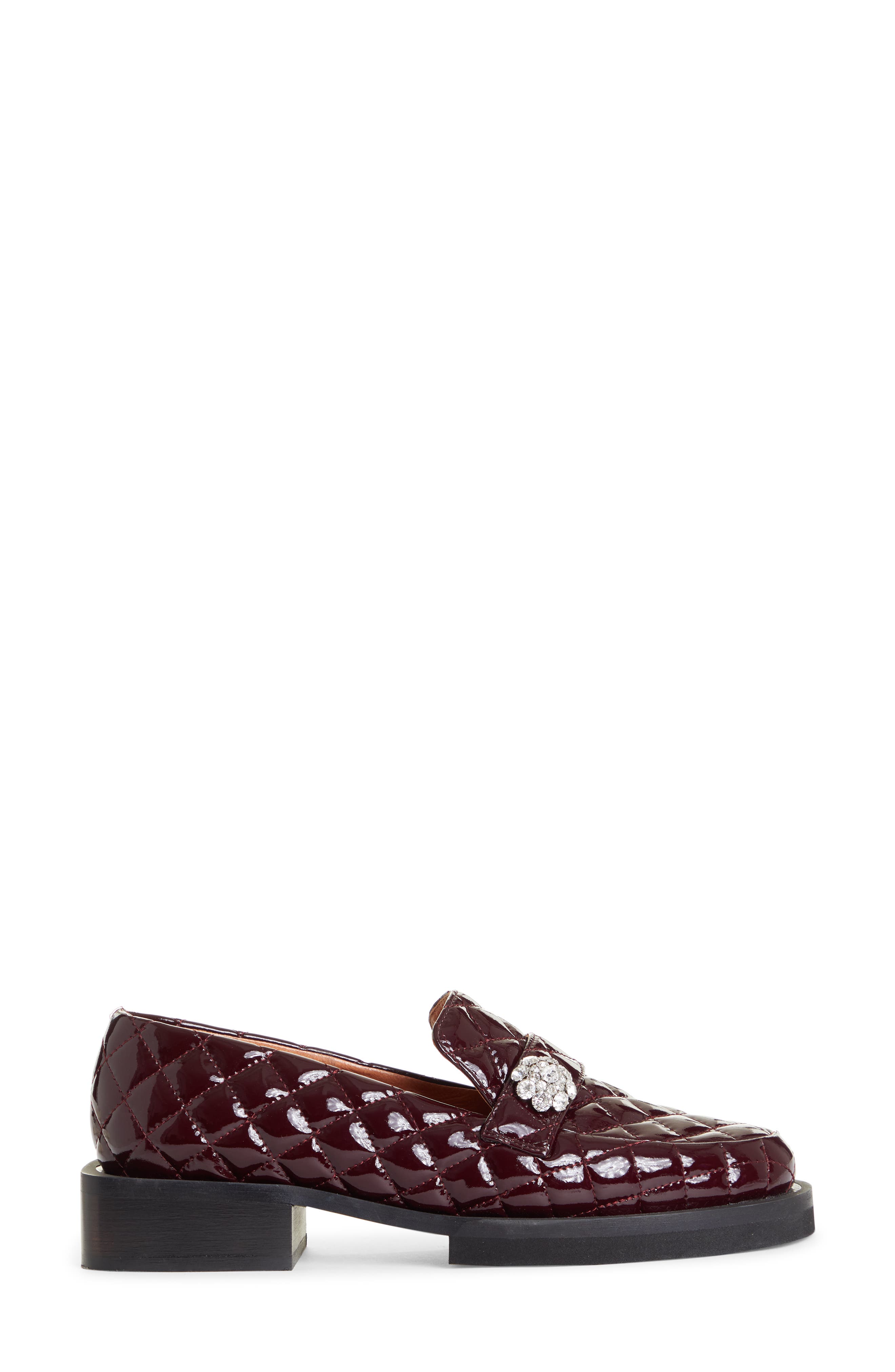 Quilted Patent Loafer, Alternate, color, PORT ROYALE