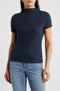 BOSS Ecreci Funnel Neck Cotton T-Shirt