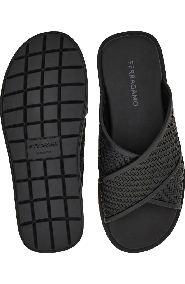 FERRAGAMO Brise 2 Slide Sandal, Alternate, color, Nero Nero Nero 1000