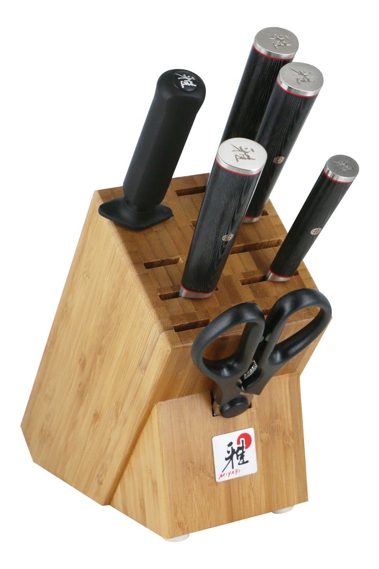 Kaizen II 7-Piece Knife Block Set, Main, color, SILVER