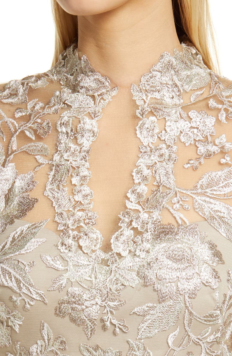 Tadashi Shoji Cap Sleeve Lace Sheath Dress, Alternate, color, 