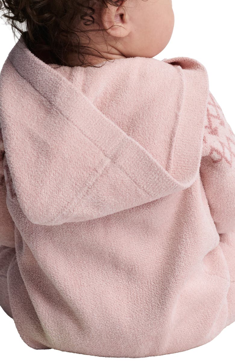 Barefoot Dreams<sup>®</sup> CozyChic<sup>™</sup> Ultra Lite<sup>®</sup> Fair Isle Hooded Romper, Alternate, color, Dusty Rose Multi