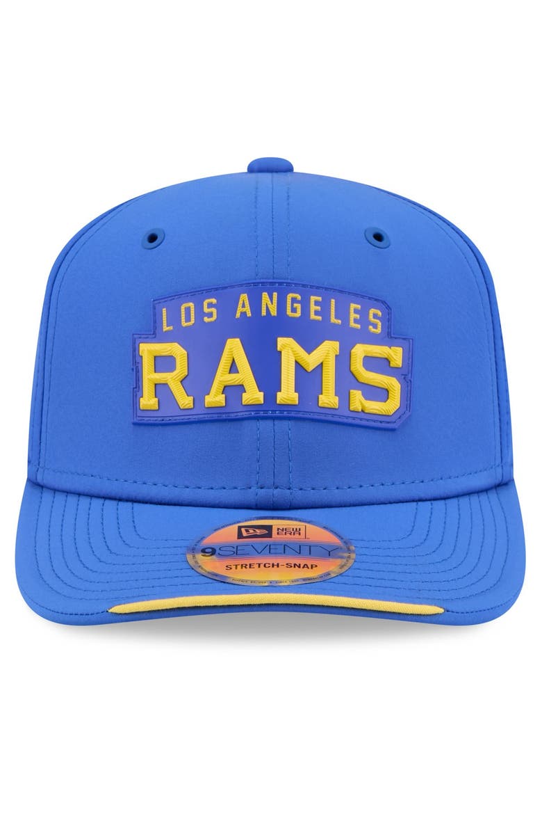 Men's New Era Royal Los Angeles Rams 2026 Sideline Throwback 9SEVENTY Adjustable Hat, Alternate, color, Royal