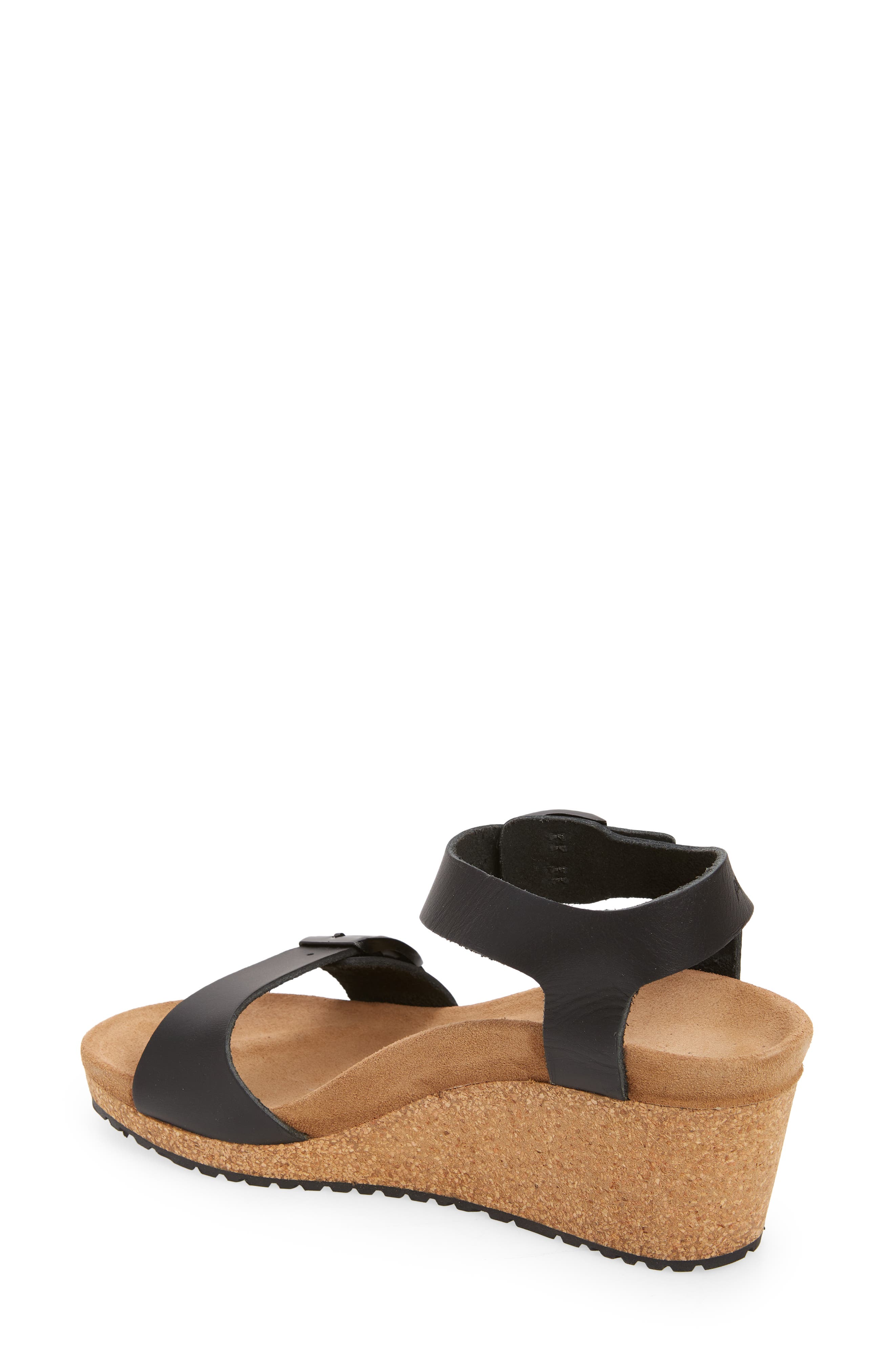 Birkenstock Papillio by Birkenstock Soley Ring Buckle Wedge Sandal, Alternate, color, 