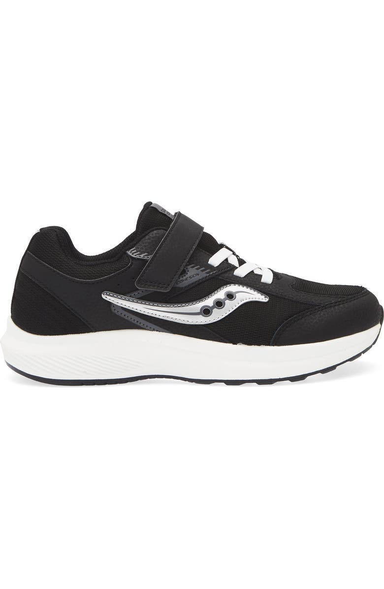 Saucony Kids' Cohesion Kidz A/C Sneaker, Alternate, color, Black/ White