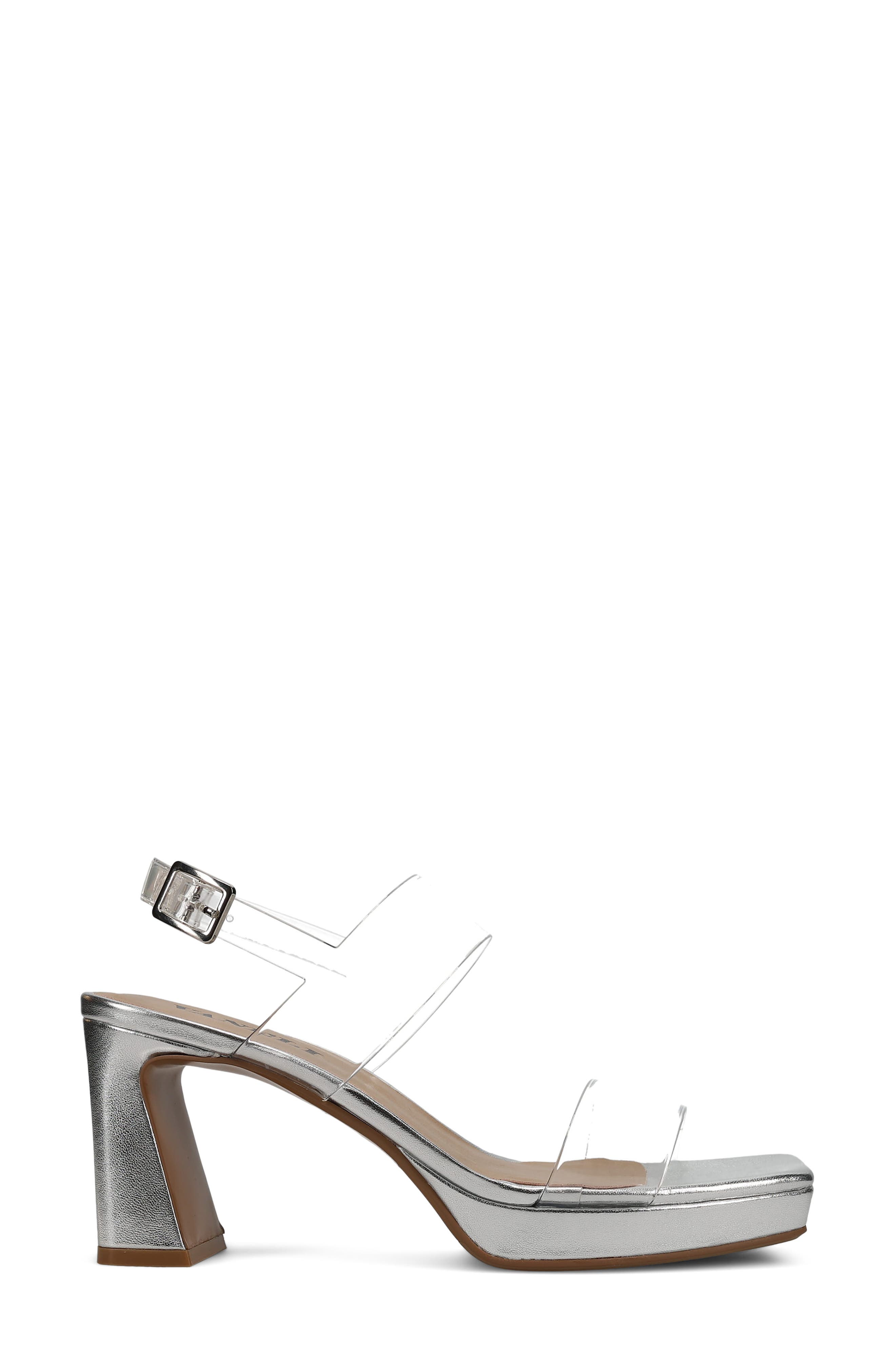 Maida Slingback Platform Sandal, Alternate, color, CLEAR