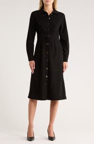 AREA STARS Dion Long Sleeve Shirtdress