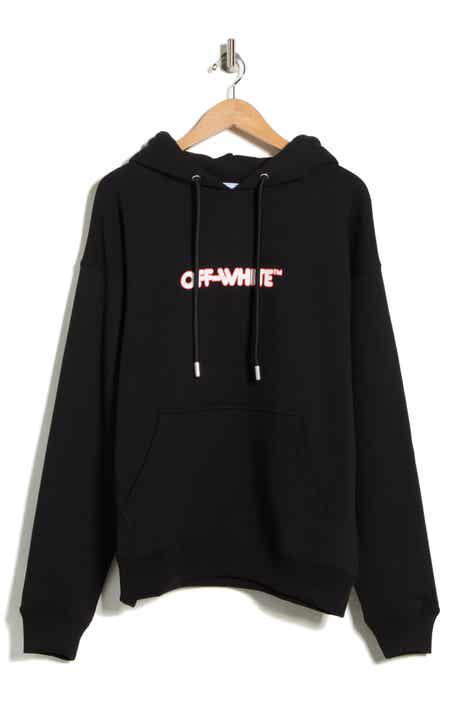 Off-White Round Logo Skate Cotton Graphic Hoodie