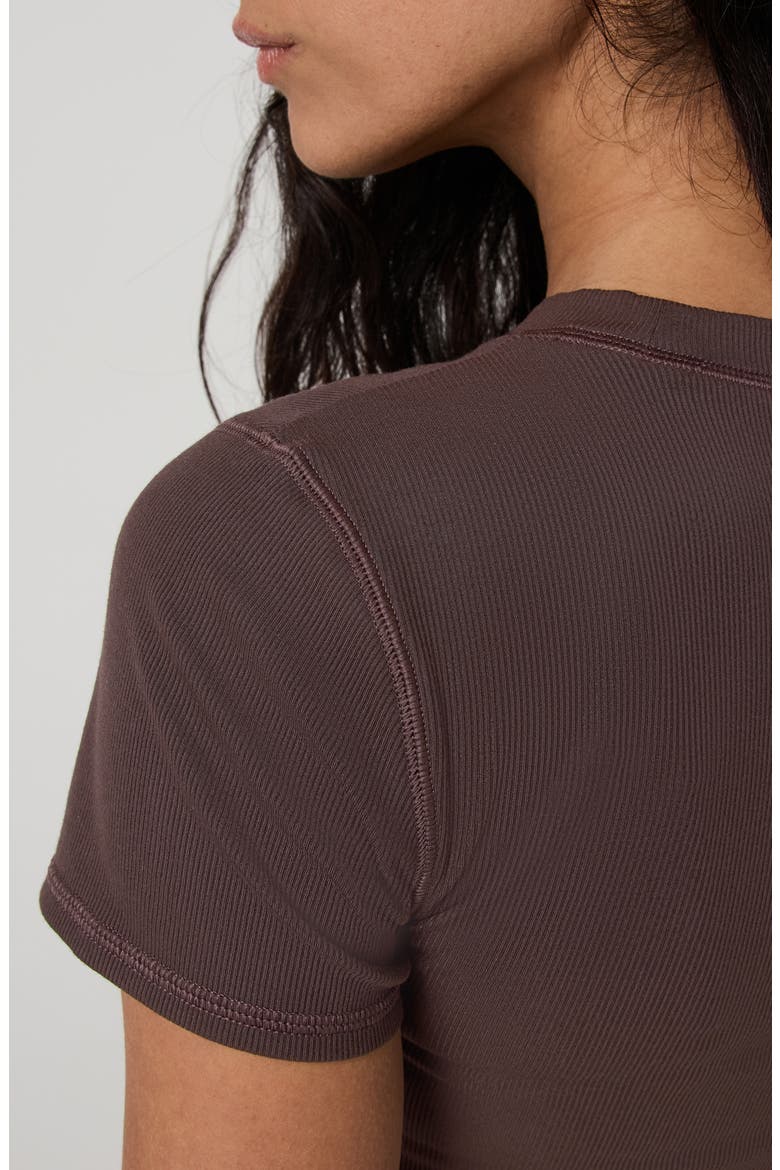 Pose Fitted Tee, Alternate, color, FRENCH ROAST