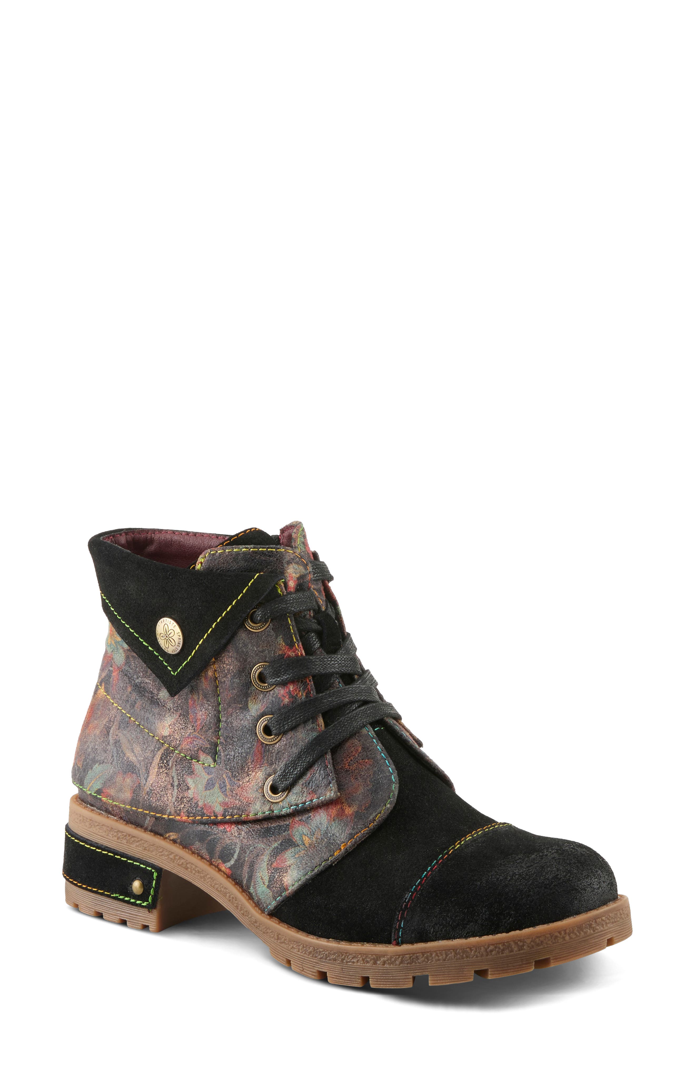 L'Artiste by Spring Step Serna Cap Toe Bootie, Main, color, 