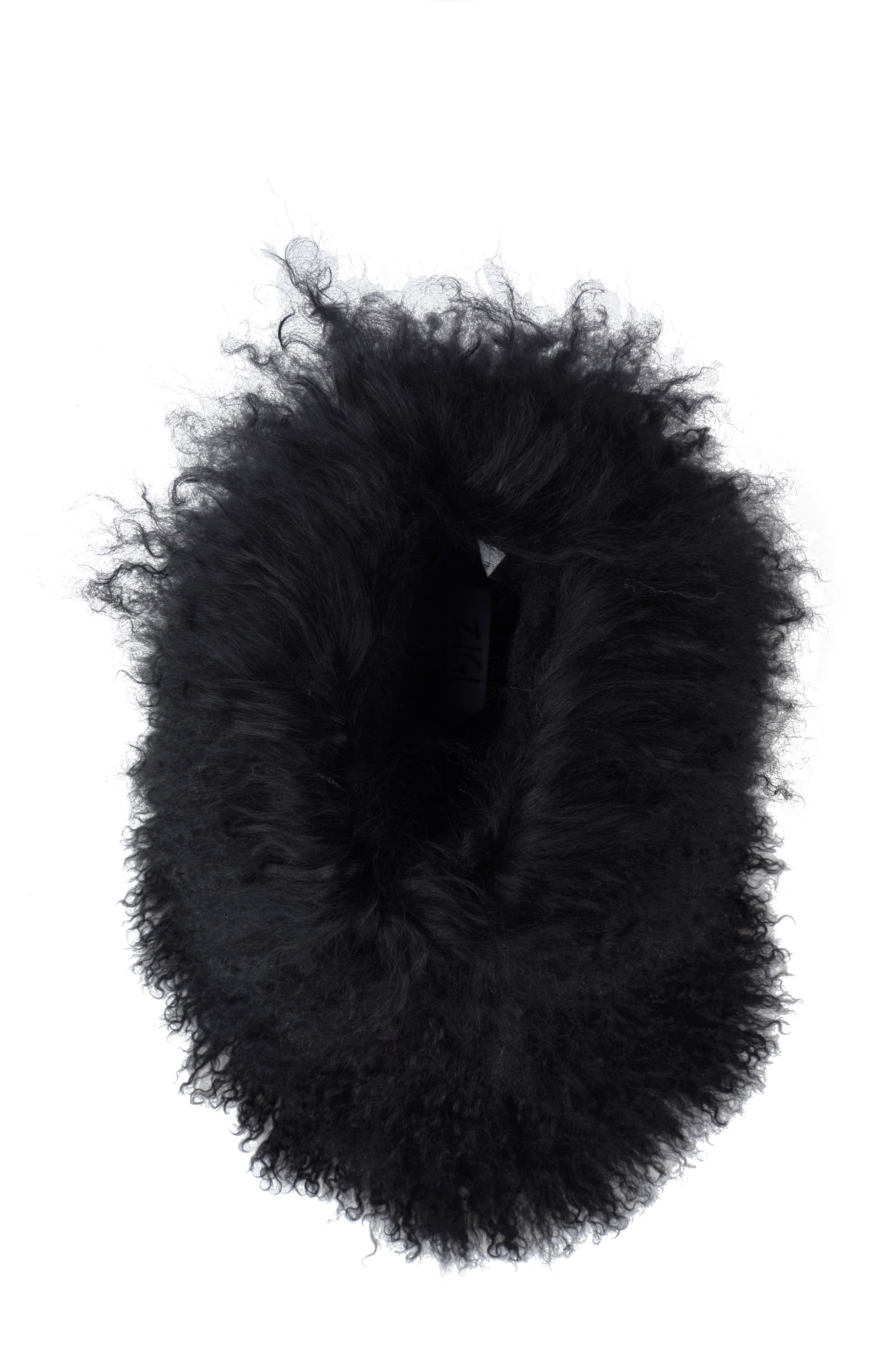 ZIGI Risha Genuine Shearling Bootie, Alternate, color, Black