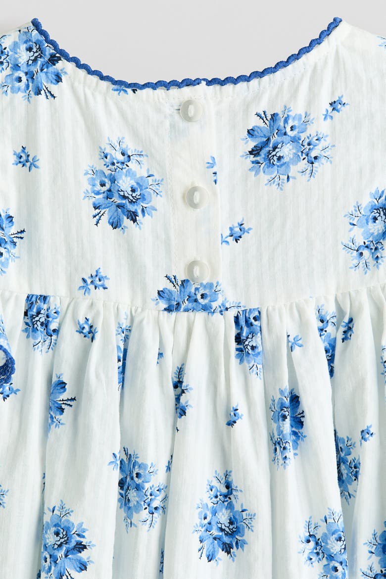 Cotton Seersucker Dress, Alternate, color, White/floral