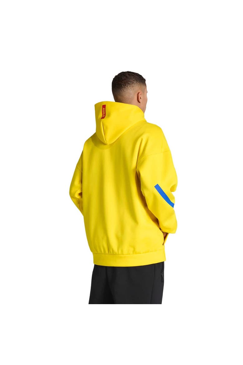 Men's adidas Yellow Club America 2025/26 Club Anthem Full-Zip Hooded Jacket, Alternate, color, Yellow