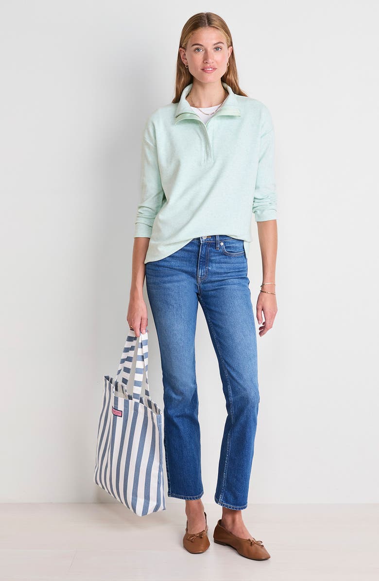 vineyard vines Calmwater Quarter Zip Pullover, Alternate, color, Aqua Haze