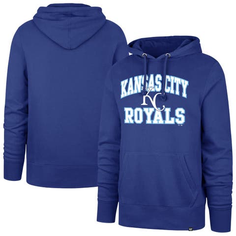 Men's '47  Royal Kansas City Royals Velocity Headline Pullover Hoodie