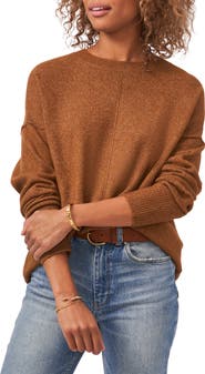 Vince Camuto Exposed Seam Crewneck Sweater