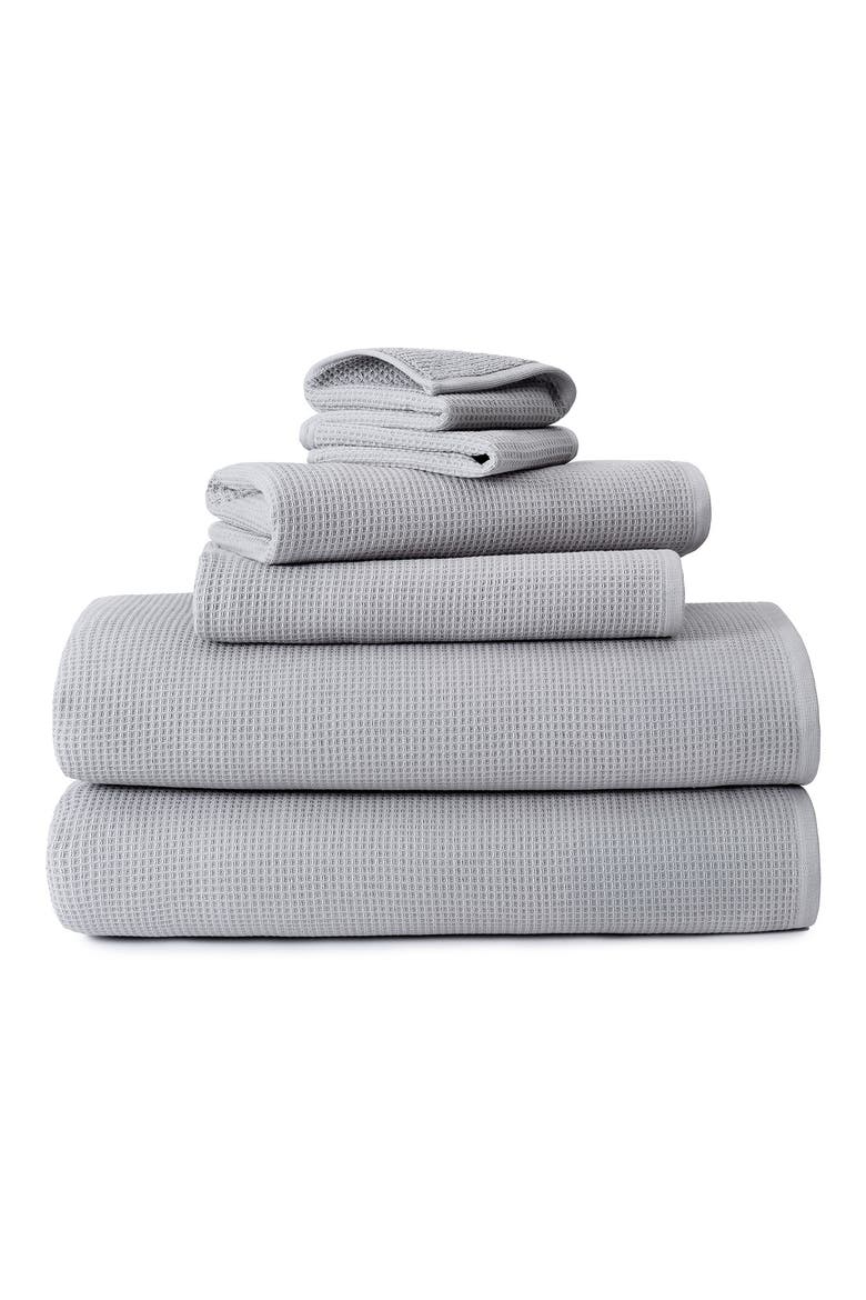 Canal 6-Piece Assorted Towel Set, Main, color, GREY