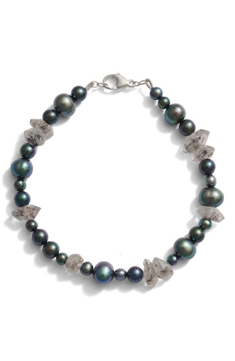 Spellbound Sterling Silver Pearl & Quartz Bracelet