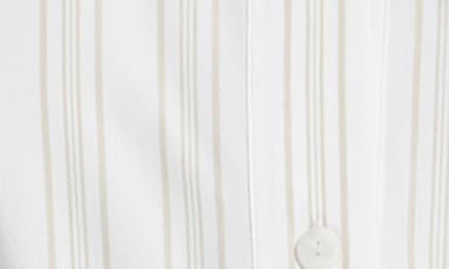 Mm Sospiro Stripe Tunic Top In White