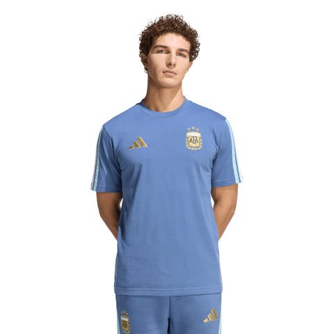 Men's adidas Blue Argentina National Team FIFA x World Cup Alphaskin T-Shirt