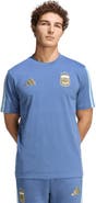 adidas Men's adidas Blue Argentina National Team FIFA x World Cup Alphaskin T-Shirt