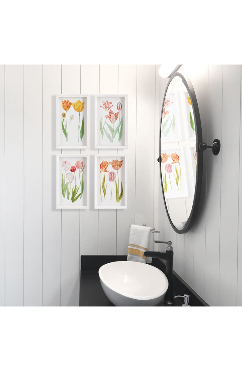 Napa Home & Garden Tulip Prints Set of 4, Alternate, color, Green