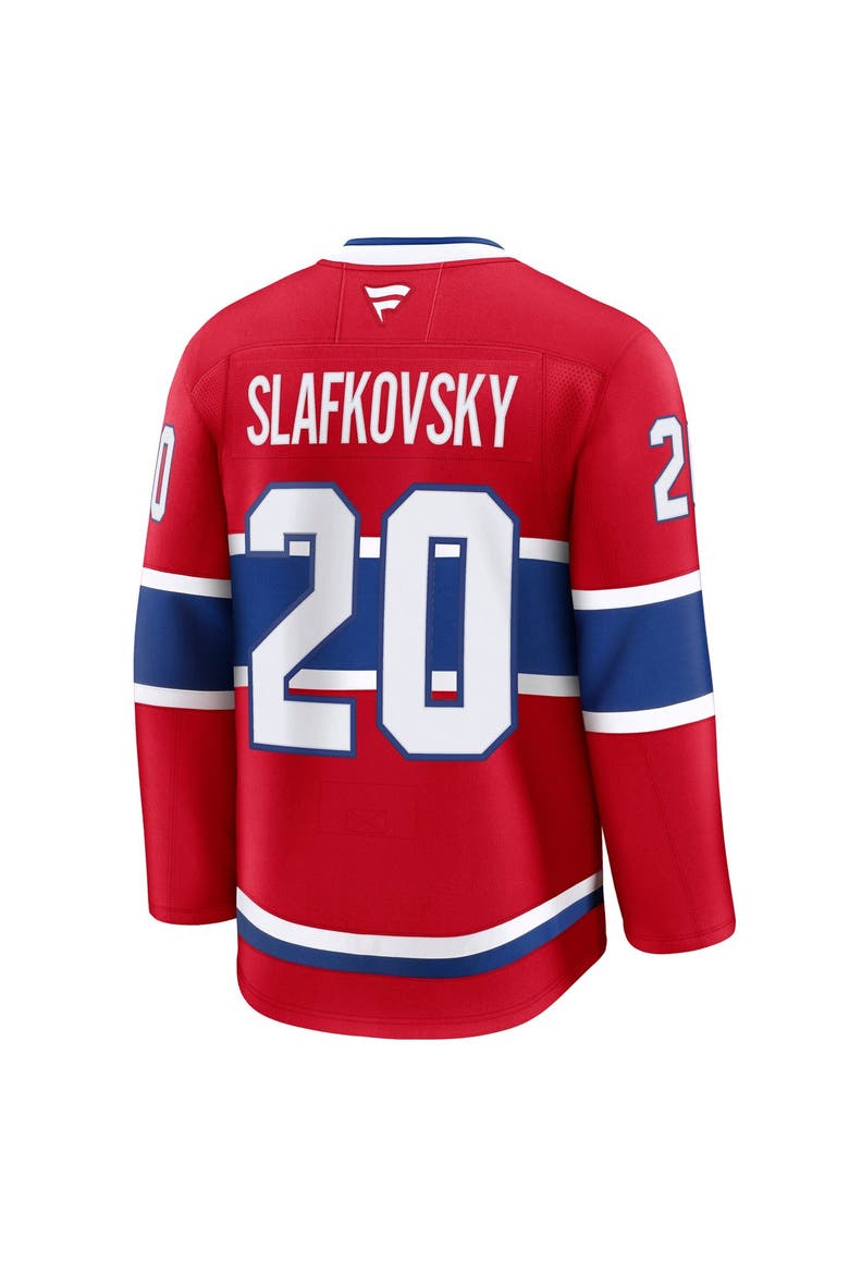 Men's Fanatics Juraj Slafkovsky Red Montreal Canadiens  Premium Jersey, Alternate, color, Red
