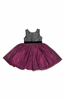 JOE-ELLA Kids' Lace Tulle Party Dress