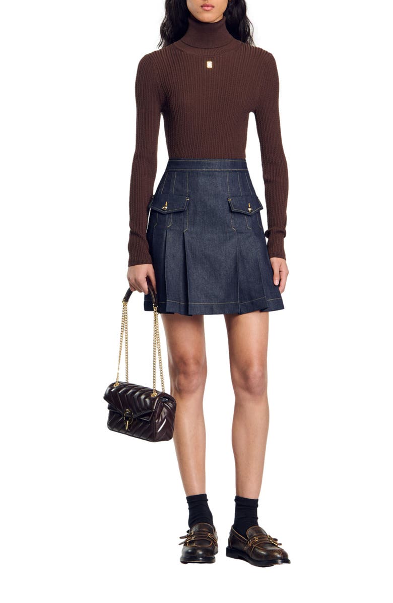 SANDRO Turtleneck sweater, Alternate, color, 