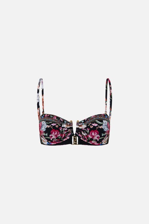 Camilla Bandeau With U Ring Front Midnight In Monserrate In Midnight In Monserrate