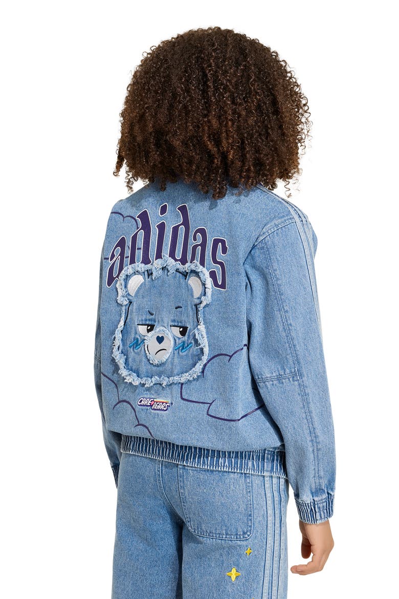 Kids' Originals Rainbow Denim Jacket, Alternate, color, LIGHT DENIM