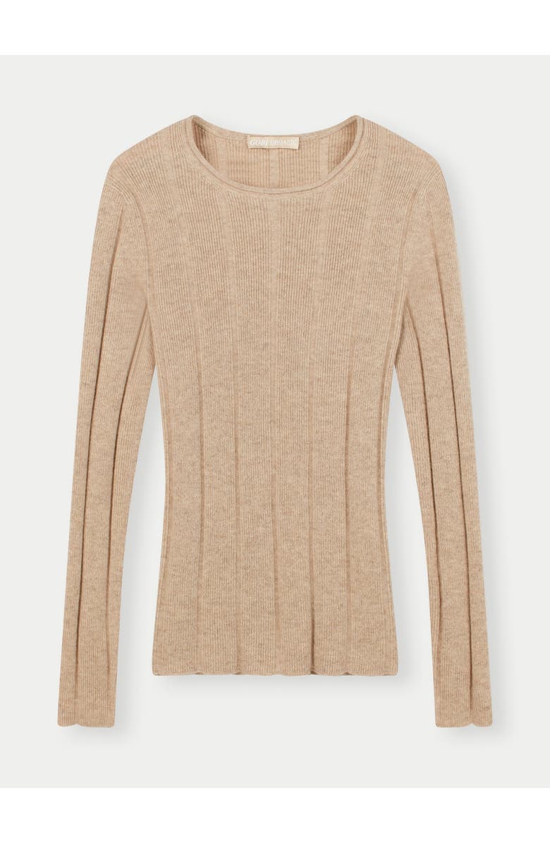 GOBI Mongolian Cashmere C-Neck Cashmere Sweater, Main, color, Warm Grey