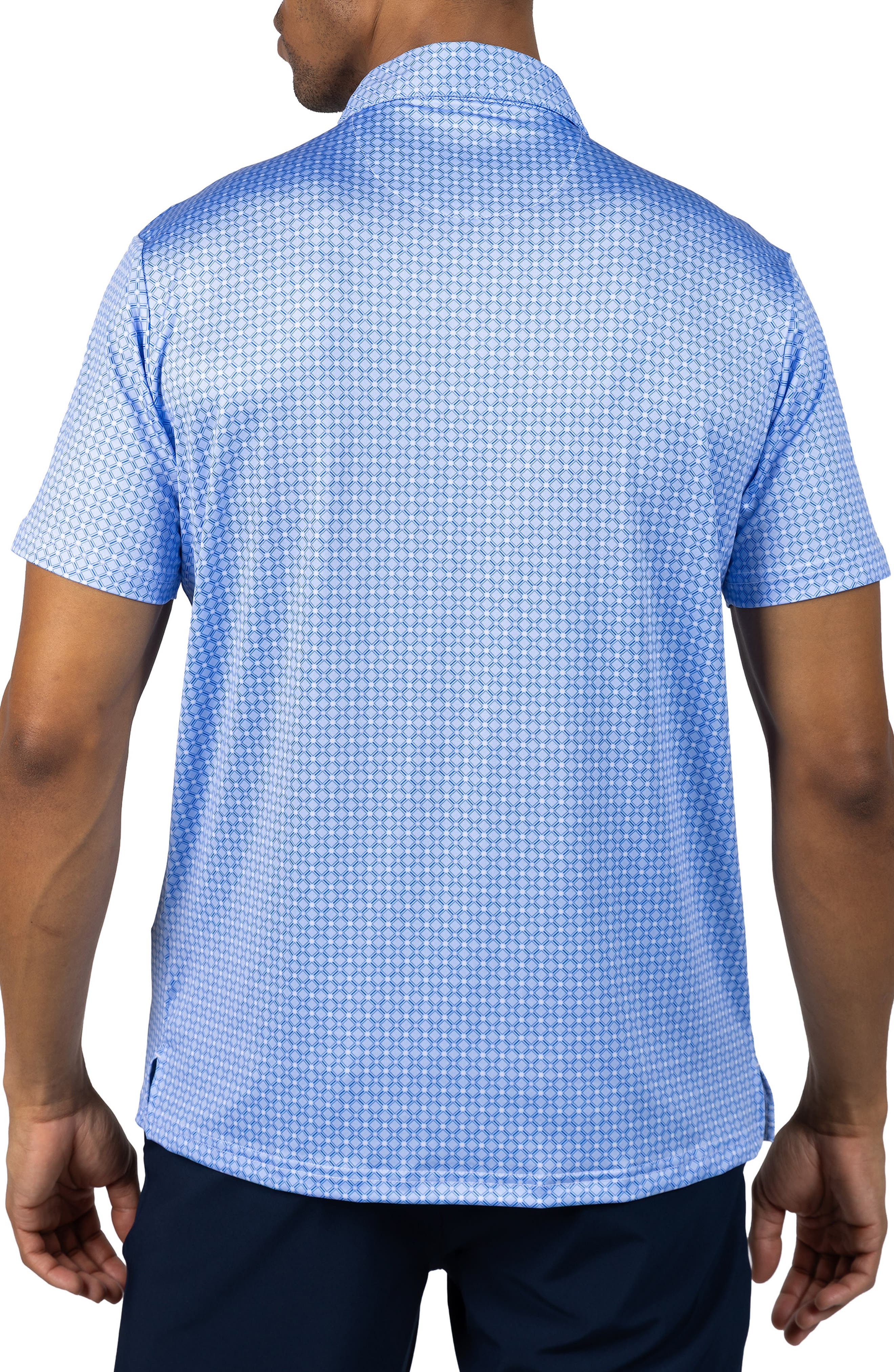 Captains Wheel Print Performance Polo - image 2