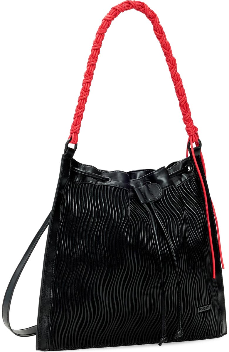 Desigual Convertible Embossed Backpack, Alternate, color, Black