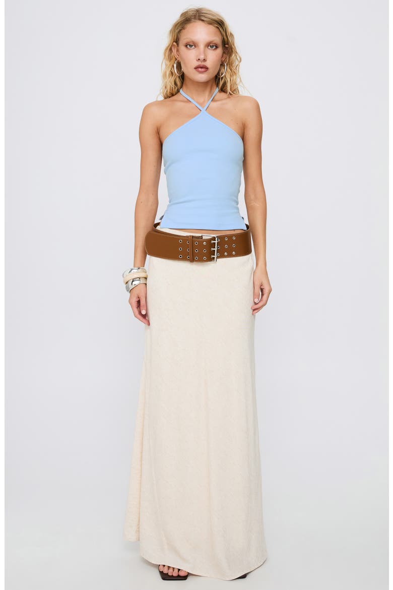 Baseline Rib Halter Top, Alternate, color, LIGHT BLUE