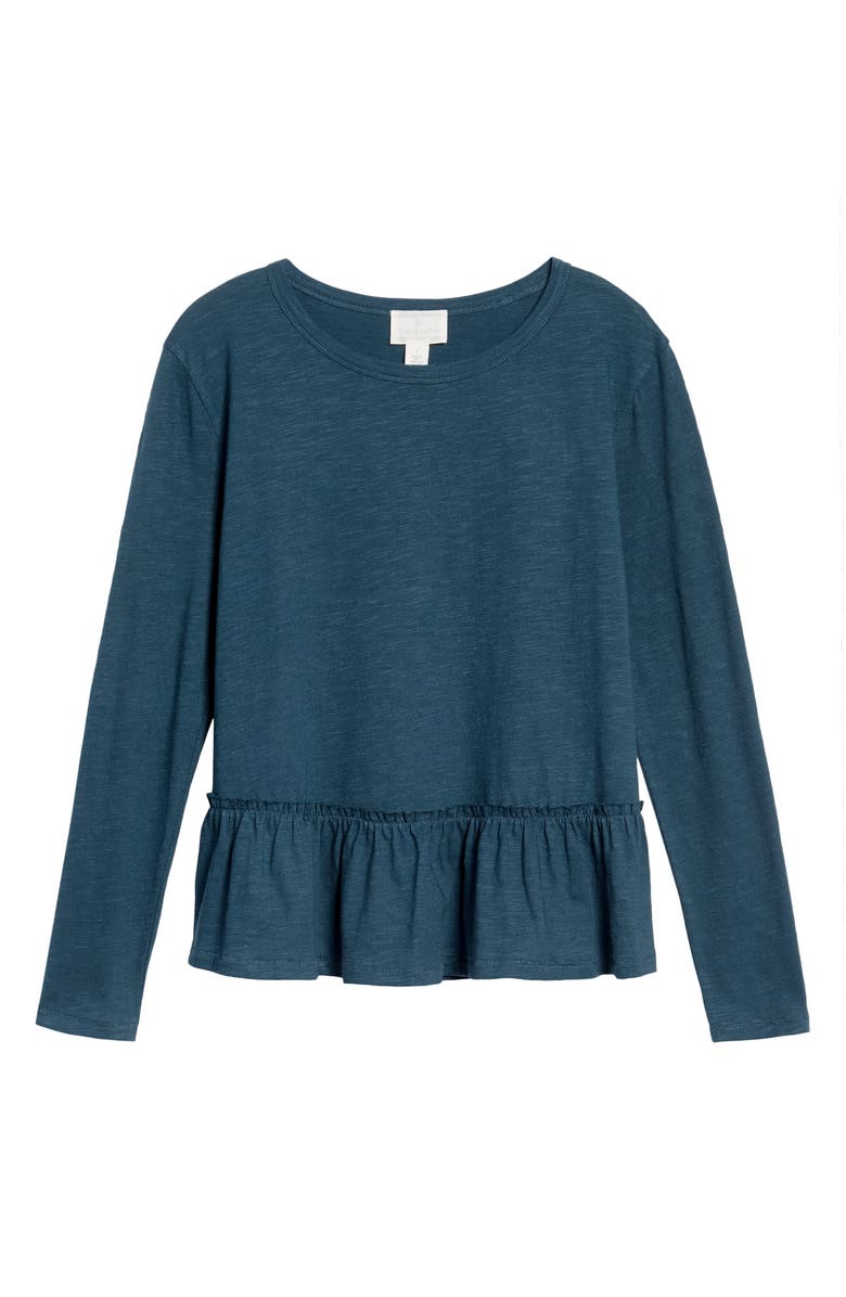 Caslon<sup>®</sup> Peplum Tee, Alternate, color,