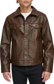Levi's Faux Leather Trucker Jacket