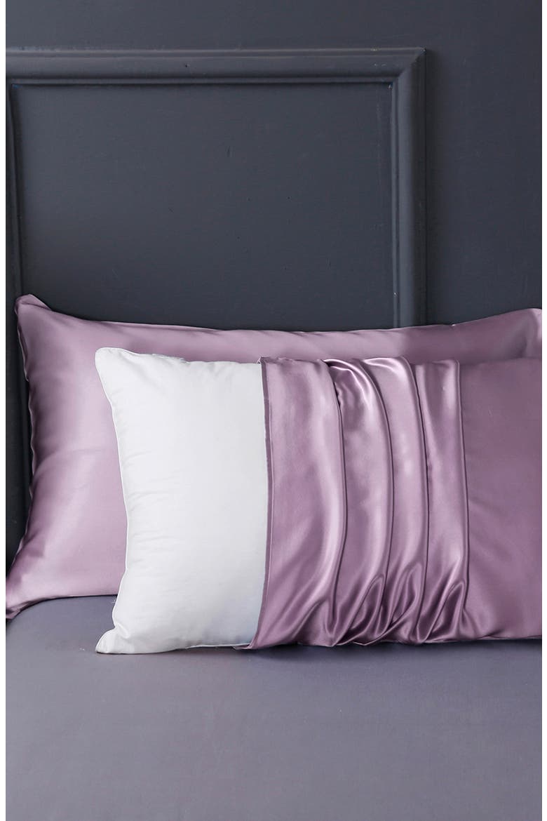 Pure Mulberry Silk Terse Envelope Luxury Pillowcase, Alternate, color, Lavender