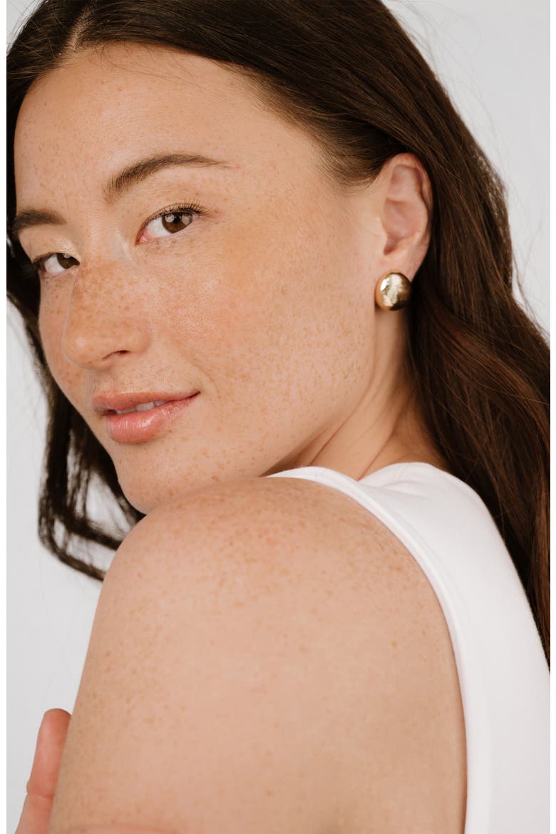 Polished Pebble Drop Earrings, Alternate, color, GOLD
