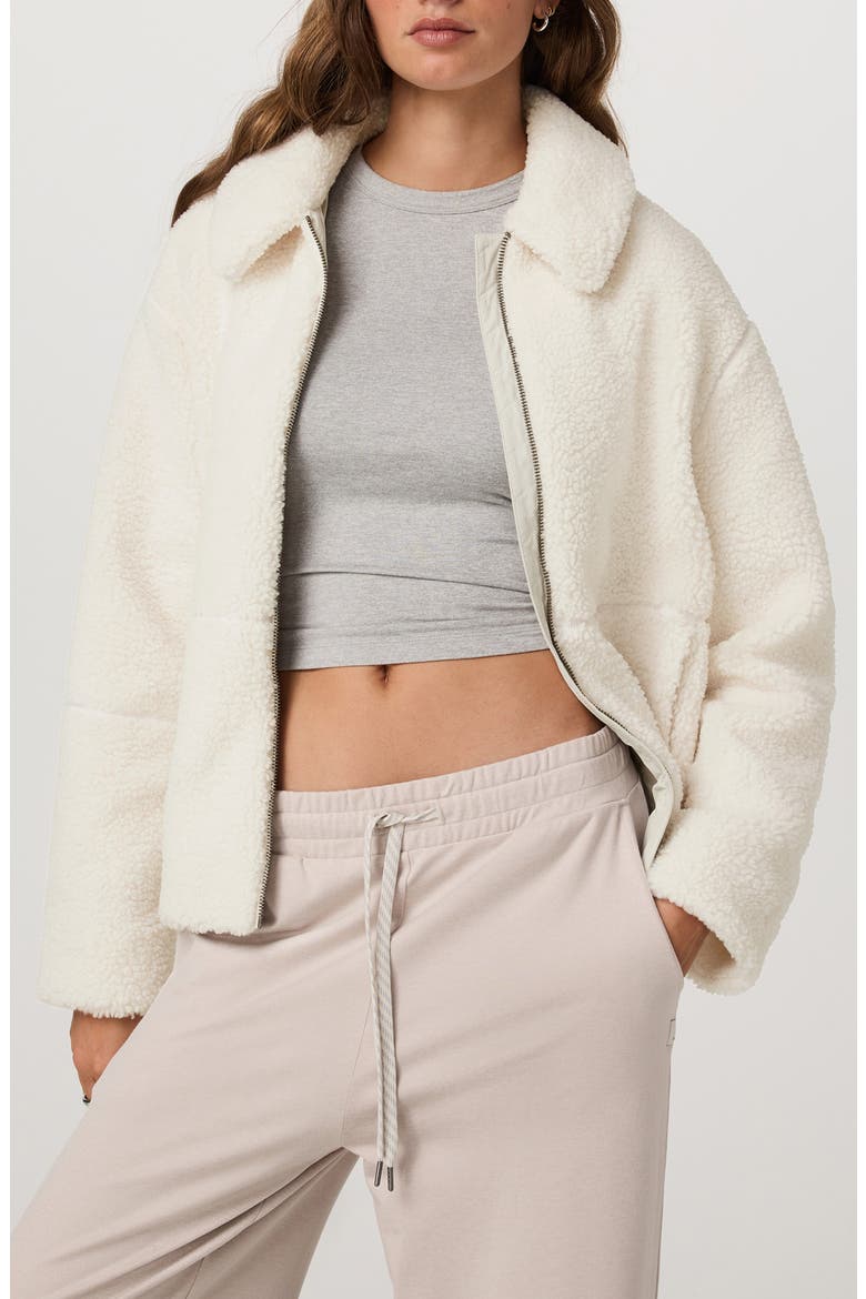 Lou Full Zip Jacket, Main, color, MARSHMALLOW