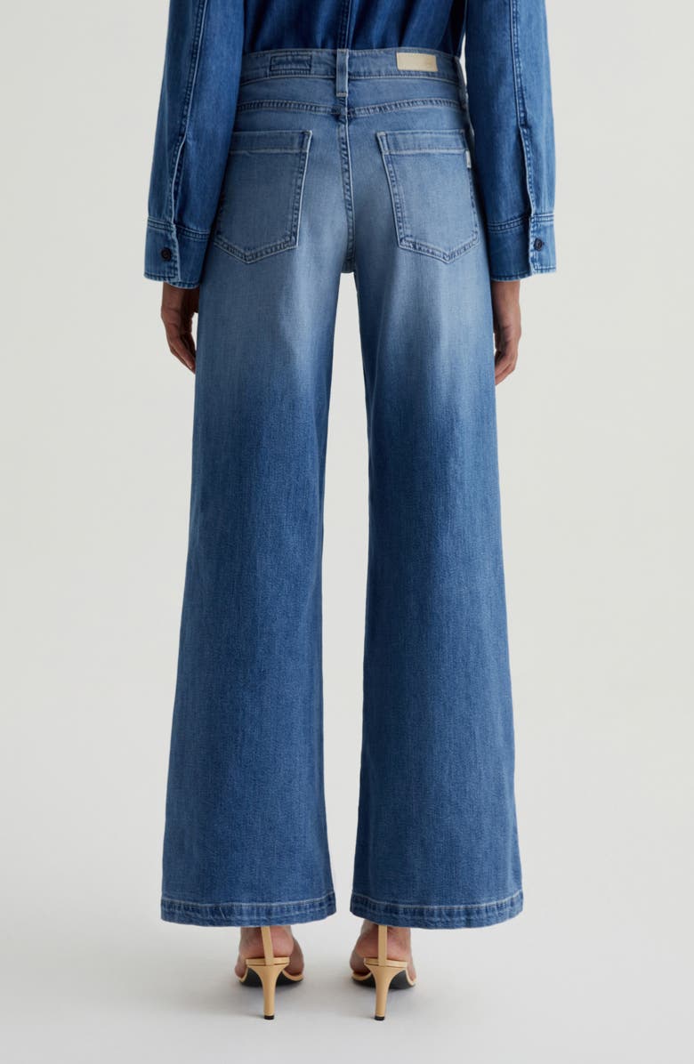 AG Stella Low Slung Palazzo Jeans, Alternate, color, Nautical Mile