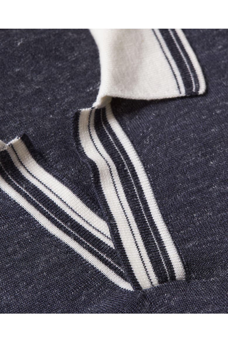 Horton Tipping Tailored-Fit Polo Shirt, Alternate, color, NIGHT IRIS/WHITE SAND