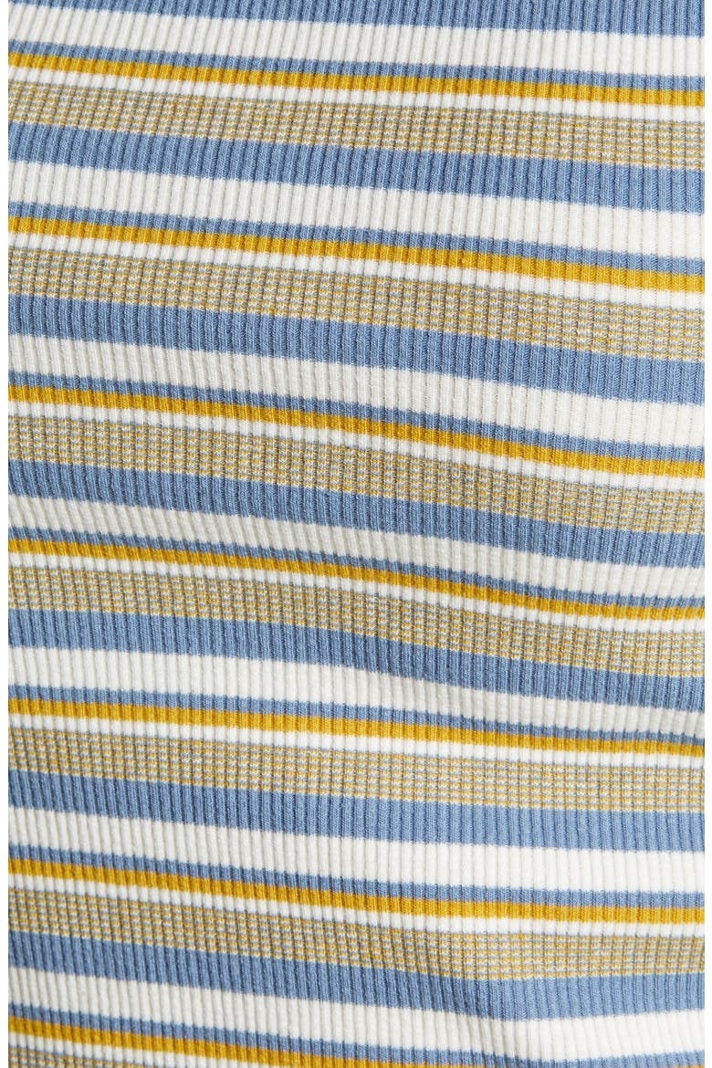 Stripe Ribbed Crop T-Shirt, Alternate, color, CHAMBRAY STRIPE