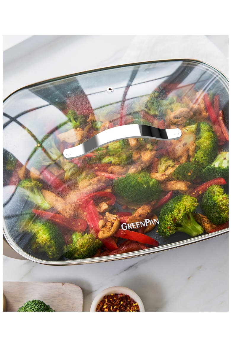 Advanced Electric 7-Quart Skillet, Alternate, color, CLAY